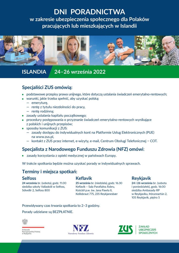 DNI PORADNICTWA ZUS – w Keflaviku