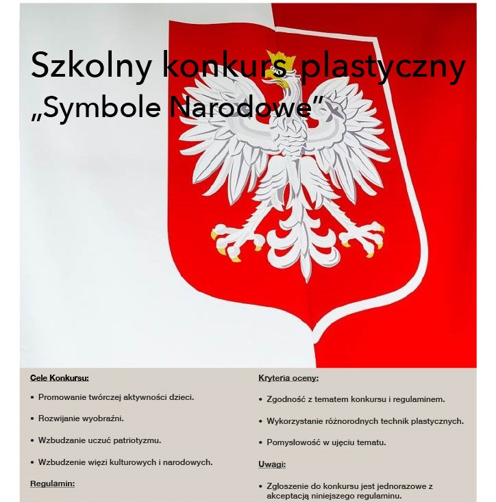SZKOLNY KONKURS PLASTYCZNY