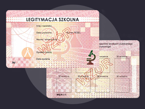 LEGITYMACJE SZKOLNE