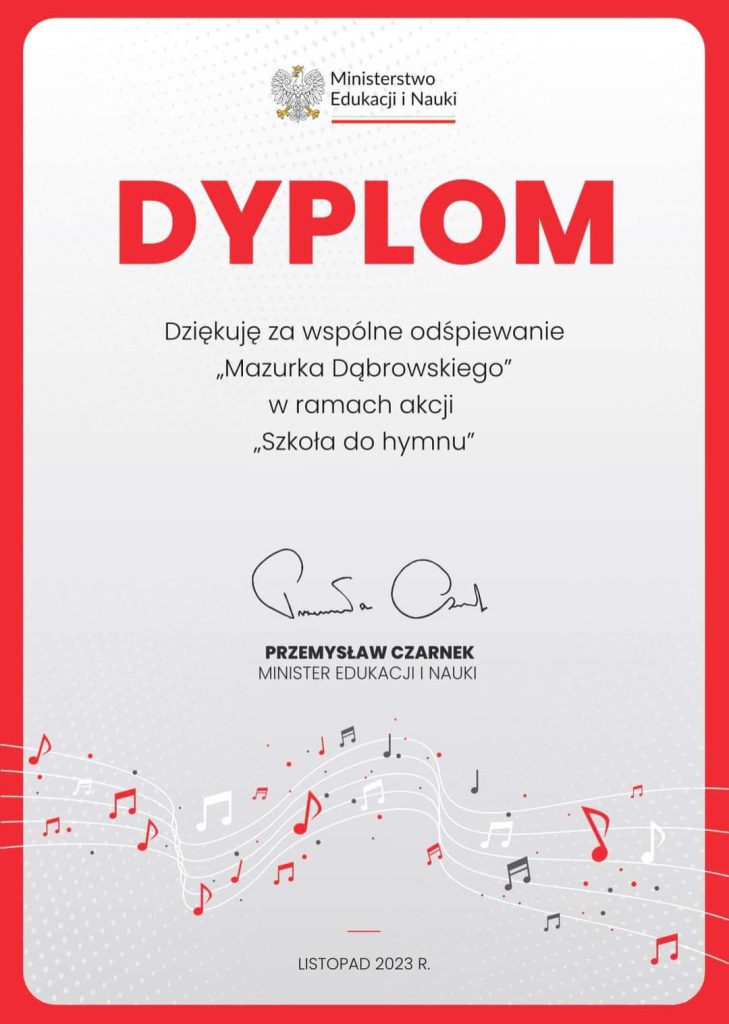 SZKOŁA DO HYMNU 2023 – PODSUMOWANIE AKCJI